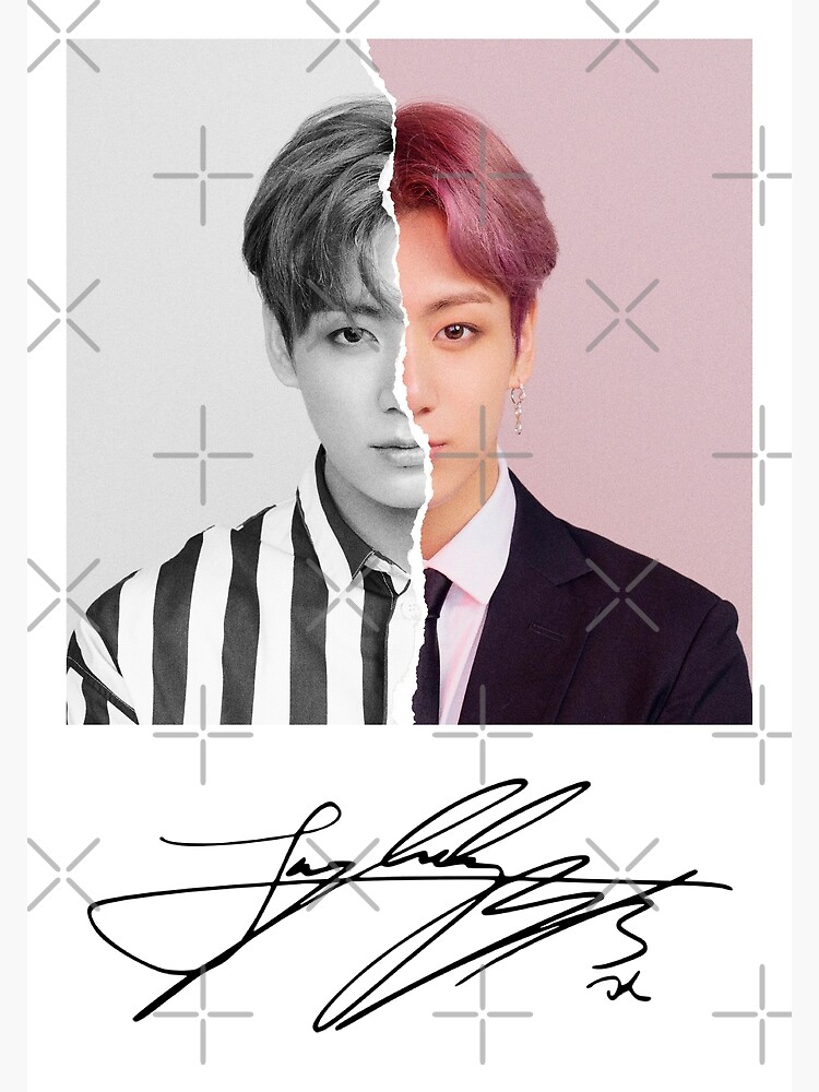 "Jungkook Signature" Canvas Print for Sale by marisaurban Redbubble