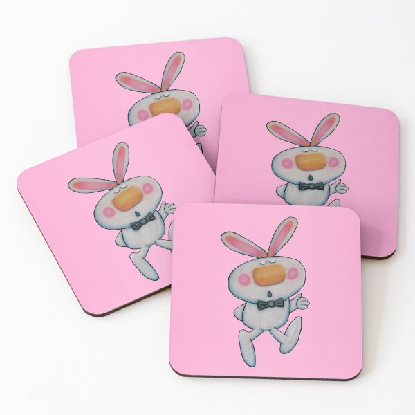 Item preview, Cute White Bunny Rabbit Giving Thumbs Up Sign designed and sold by DeerSpirit.
