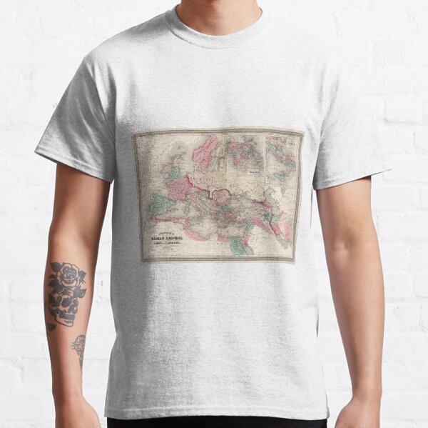 Vintage Map of The Roman Empire (1870) Classic T-Shirt