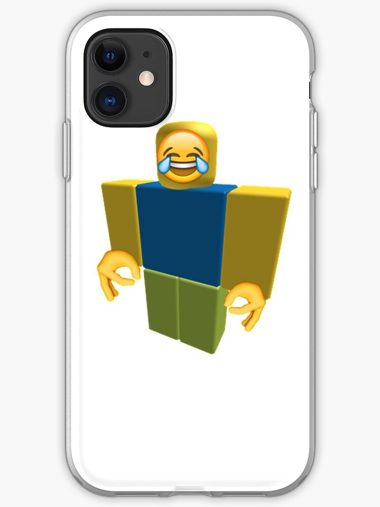 Roblox Noob Laughing Emoji Got Em Funny Cringe Iphone Case Cover By Franciscoie Redbubble - funny roblox iphone cases covers redbubble