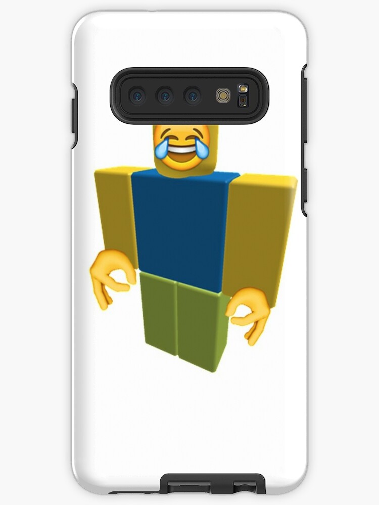 Roblox Noob Laughing Emoji Got Em Funny Cringe Case Skin For Samsung Galaxy By Franciscoie Redbubble - images of roblox noobs green shoes