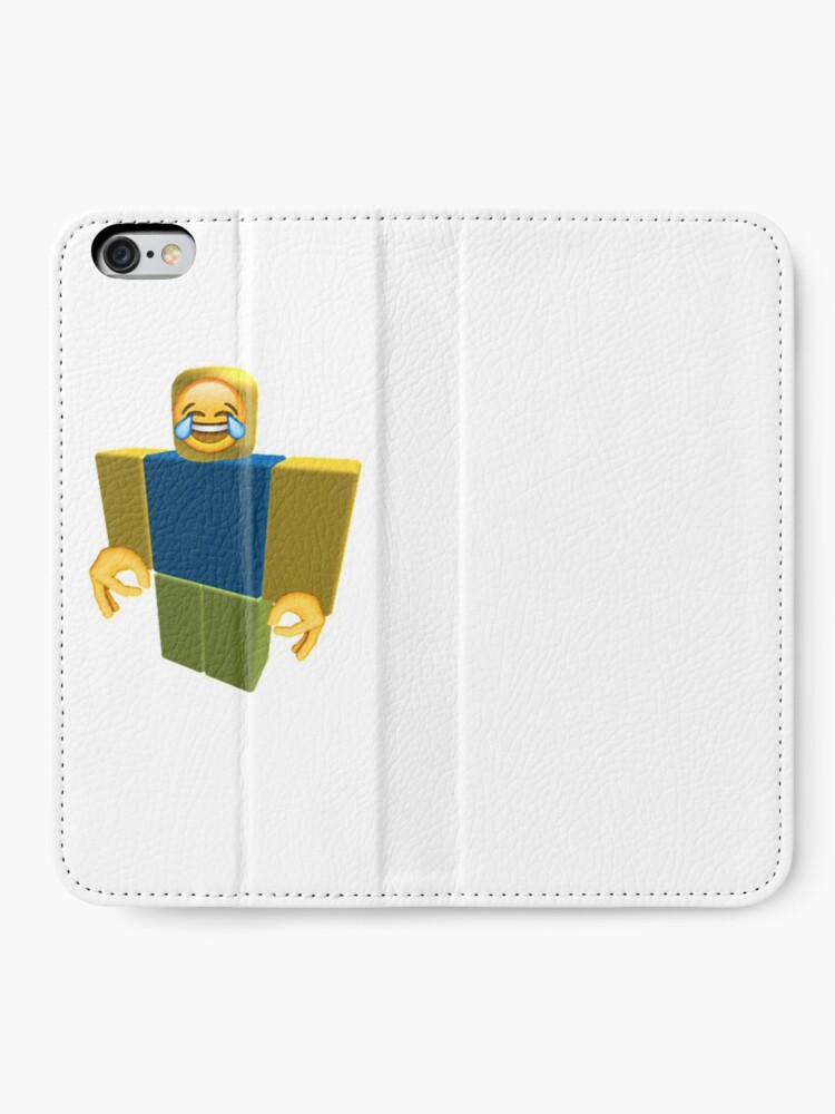 Roblox Noob Laughing Emoji Got Em Funny Cringe Iphone Wallet By Franciscoie Redbubble - noob roblox funny cringe got em emoji iphone case cover