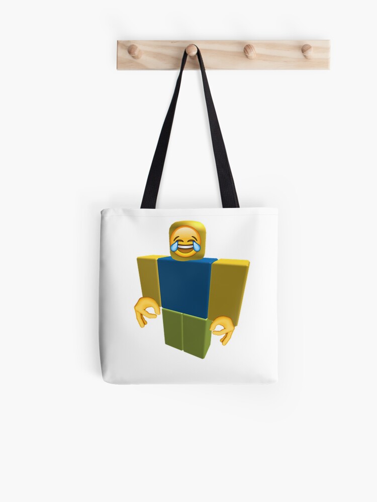 Roblox Noob Laughing Emoji Got Em Funny Cringe Tote Bag By Franciscoie Redbubble - noob roblox funny cringe got em emoji art print