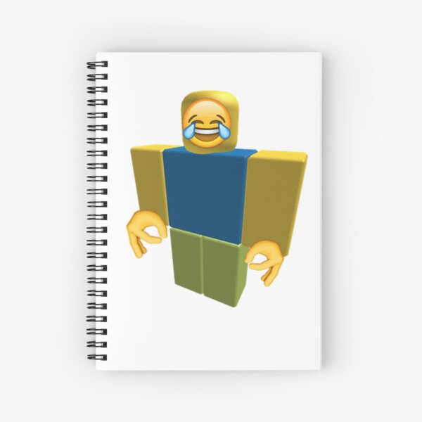 Noob Roblox Oof Funny Meme Dank Spiral Notebook By Franciscoie Redbubble - roblox crying noob