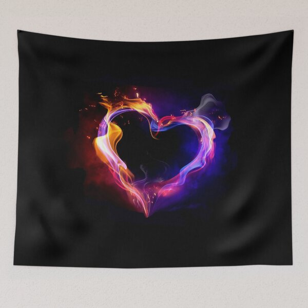 Item preview, Flaming Heart designed and sold by Spyinthesky.