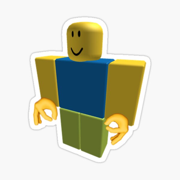 Noob Roblox Funny Cringe Got Em Emoji Sticker By Franciscoie Redbubble - how do do an emoji on roblox