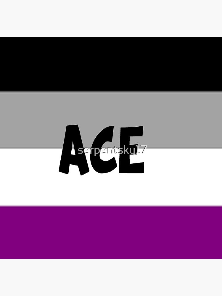 Ace Asexual Pride Flag Sticker By Serpentsky17 Redbubble