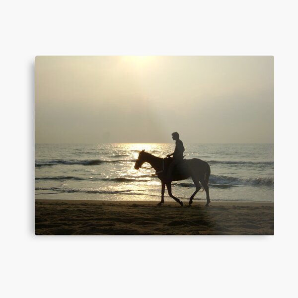 Lone Rider Metal Print