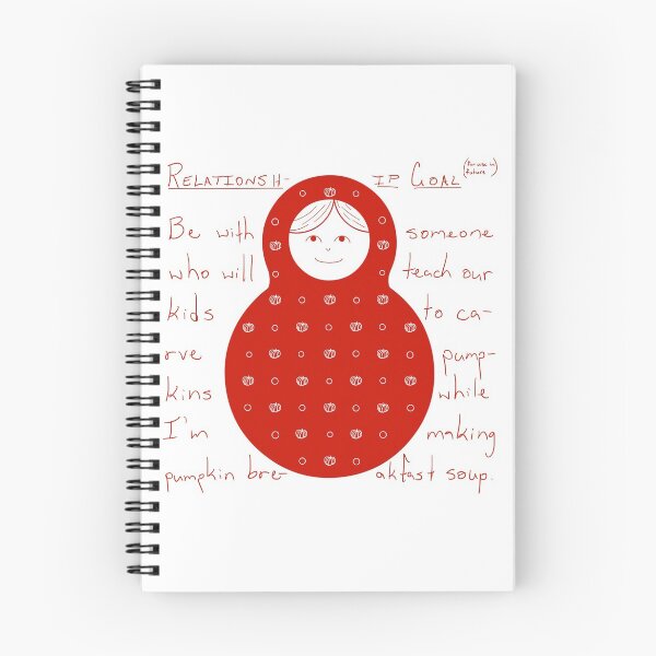 Item preview, RELATIONSHIP GOAL (for use in future) Be with someone who will teach our kids to carve pumpkins while I’m making pumpkin breakfast soup.  designed and sold by RoseJermusyk.