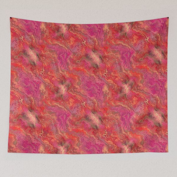 Item preview, Pink red marble abstraction designed and sold by Kolinnaprint.