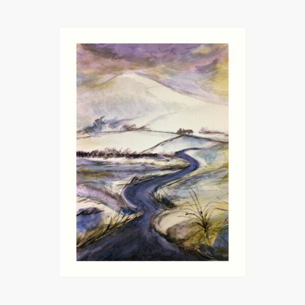 Purple snow Art Print