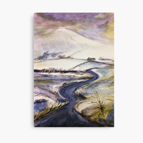 Purple snow Canvas Print