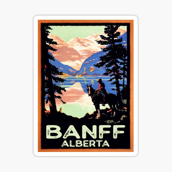 Banff Alberta Canada Mounty National Park RCMP Sticker