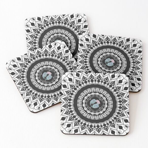 Item preview, Mandala with Floral Watercolor Pattern designed and sold by Octavia Soldani.