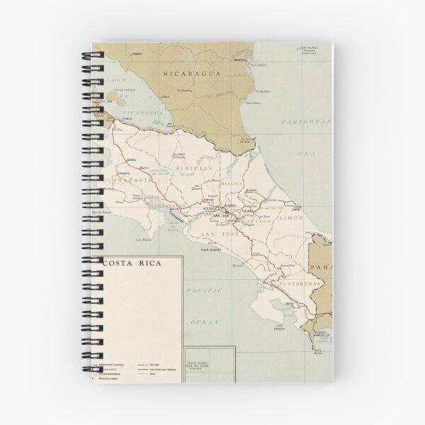Item preview, Vintage Map of Costa Rica (1961) designed and sold by BravuraMedia.