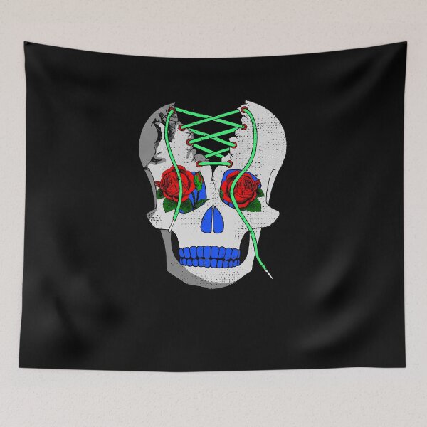 Item preview, SneakerHead Skull With Shoelace designed and sold by donpakito.