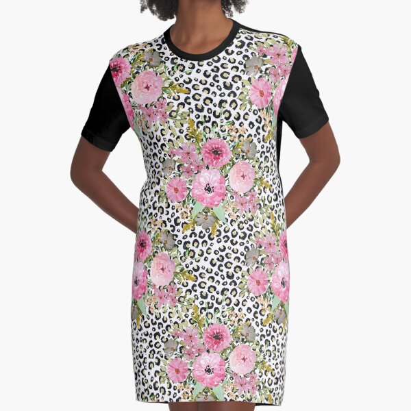 Aperçu de l'œuvre Élégant imprimé léopard et motif floral créée et vendue par InovArtS.