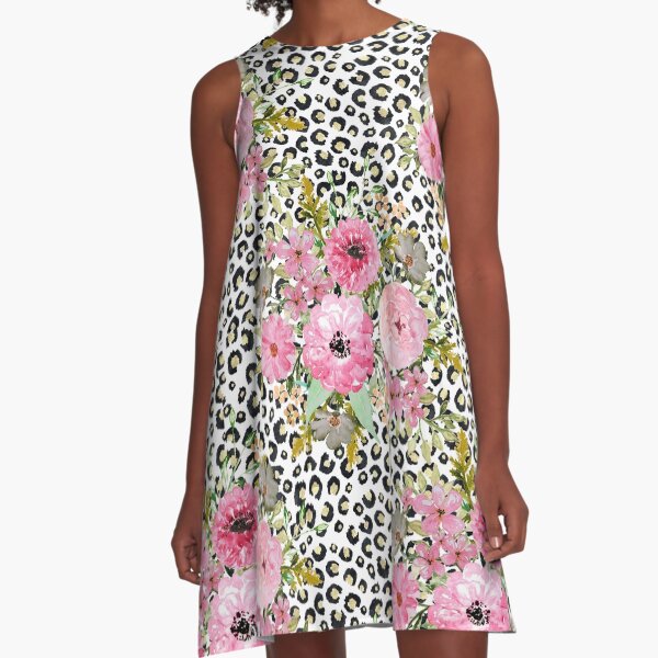 Item preview, Elegant leopard print and floral design  designed and sold by InovArtS.