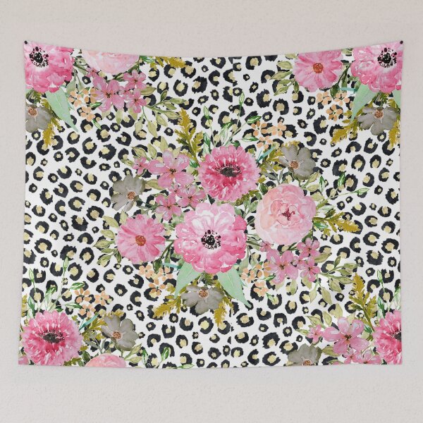 Item preview, Elegant leopard print and floral design  designed and sold by InovArtS.