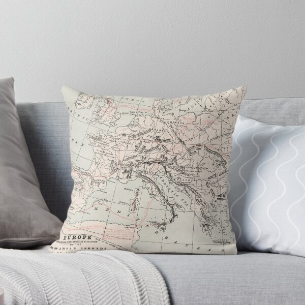 Item preview, Vintage Fall of The Roman Empire Map (1901) designed and sold by BravuraMedia.