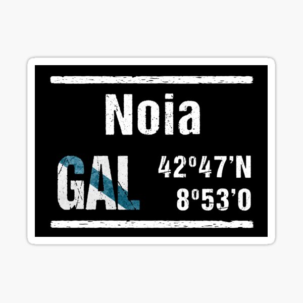 Item preview, Noia Galicia Coordenadas designed and sold by mouchodesigns.