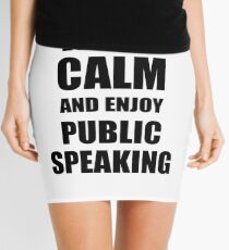 Keep Calm an Enjoy Public Speaking Lover Funny Gift Idea for Hobbies Occupation Present Minirock