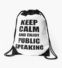 Keep Calm an Enjoy Public Speaking Lover Funny Gift Idea for Hobbies Occupation Present Turnbeutel