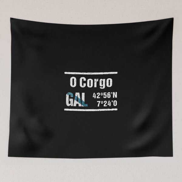 Item preview, O Corgo Galicia Coordinates designed and sold by mouchodesigns.