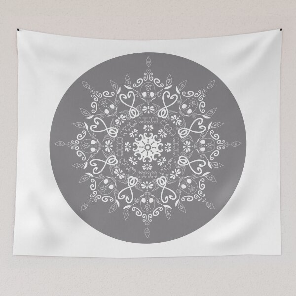 Item preview, skull mandala designed and sold by sonabeam.