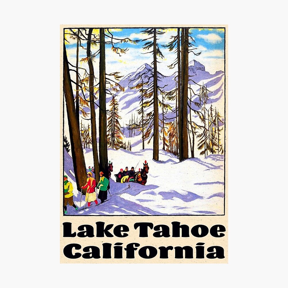 Unisex Infant T-Shirt California Vintage Snow Ski Ski Tahoe