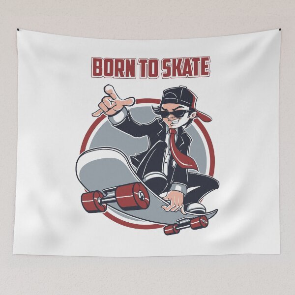 Item preview, born to skate designed and sold by ArtemNovus.