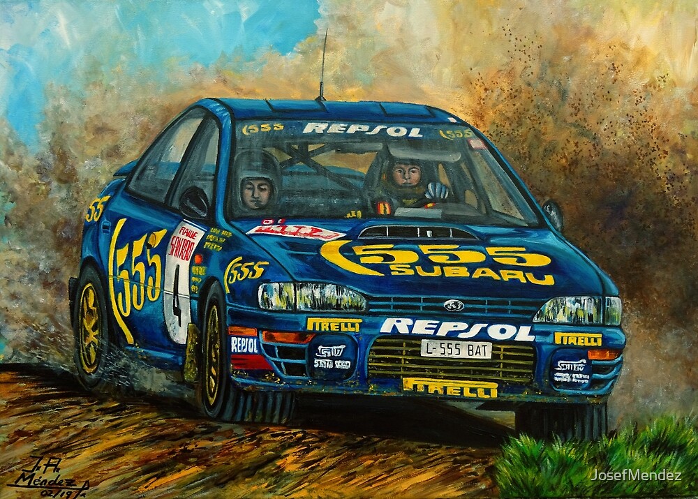 Subaru Impreza 555 Colin Mcrae De Josefmendez Redbubble