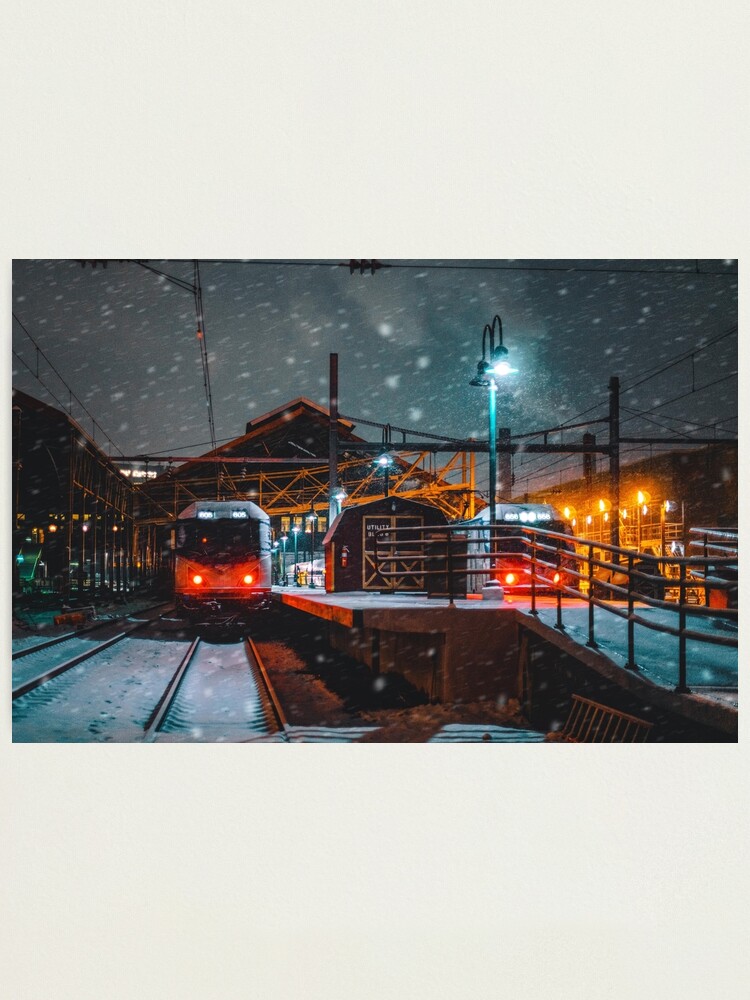 Alternate view of 4 AM Train to Winter Photographic Print