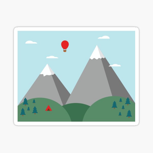Mountains are calling Sticker