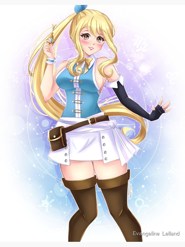 Fairy Tail Lucy Heartfilia Name Anime Metal Print