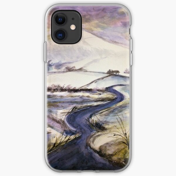 Purple snow iPhone Soft Case