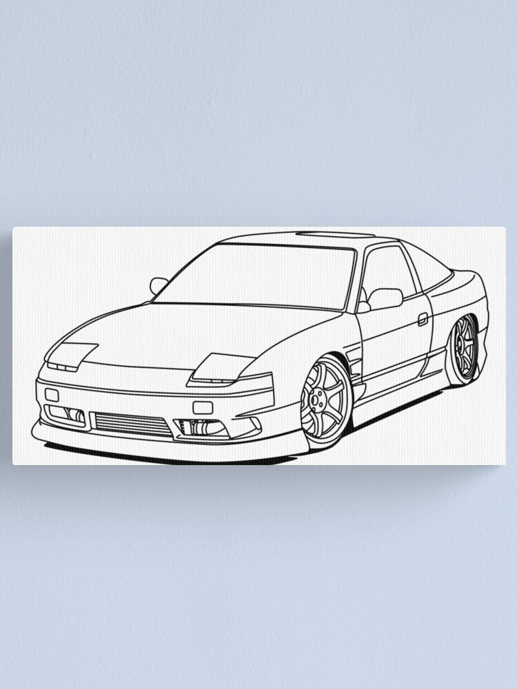 Нарисовать nissan 180sx