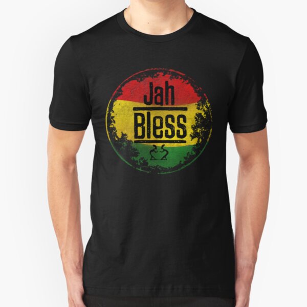 jah bless reggae Slim Fit T-Shirt