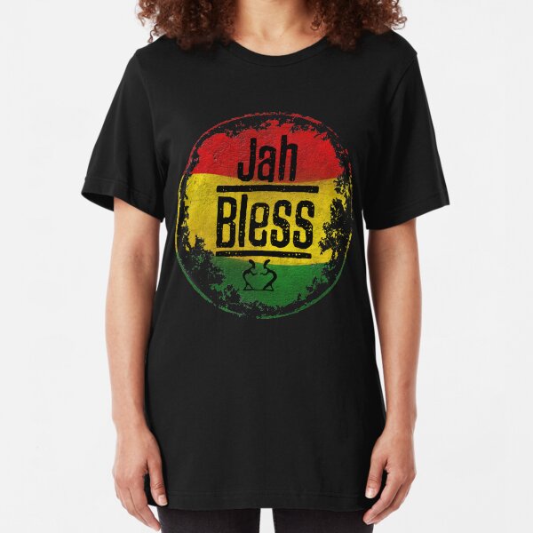 jah bless reggae Slim Fit T-Shirt