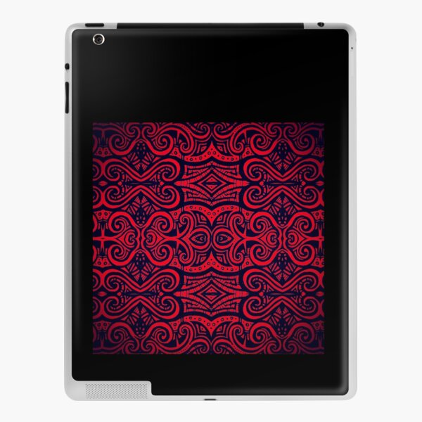 Red & Black Celtic Pattern iPad Skin