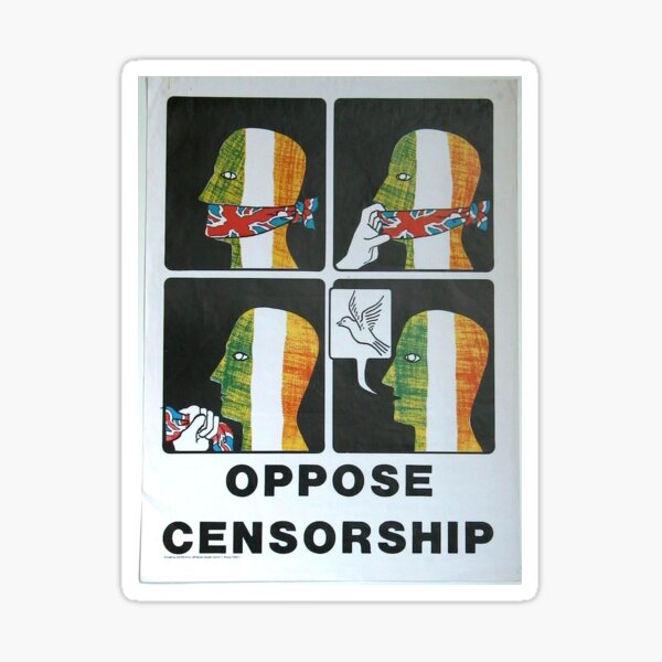 Oppose censorship Sticker