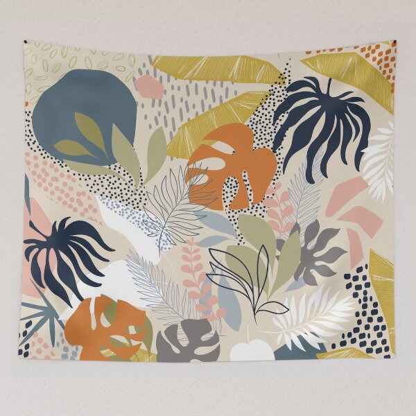 Item preview, Tropical Foliage Pattern 1 - Retro Boho Earthy designed and sold by Dominiquevari.