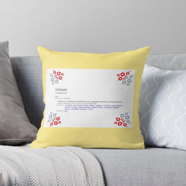 What is the meaning of minion Throw Pillow