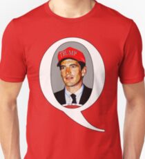 JFK Jr Q Wearing Trump Hat Slim Fit T-Shirt