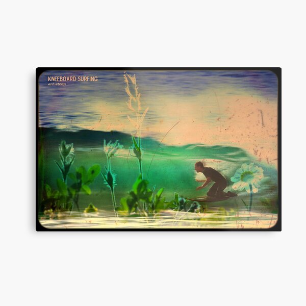kneeboard Surfing Metal Print