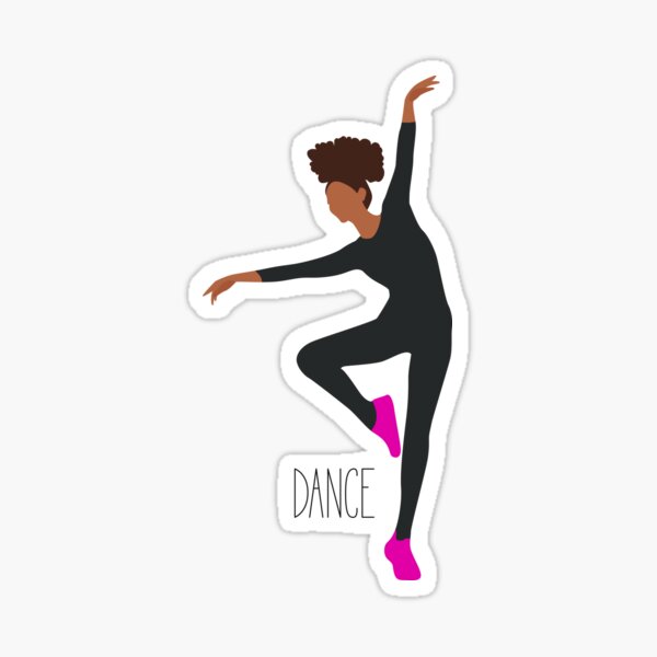 "Dancing girl" Sticker by zuperelectracat Redbubble