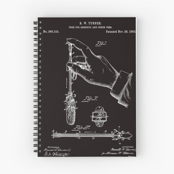 Item preview, Vintage Fork 1882 Patent - White designed and sold by InkedArtPrints.