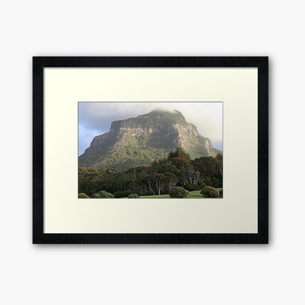 Mount Lidgbird in the Afternoon Light Framed Art Print
