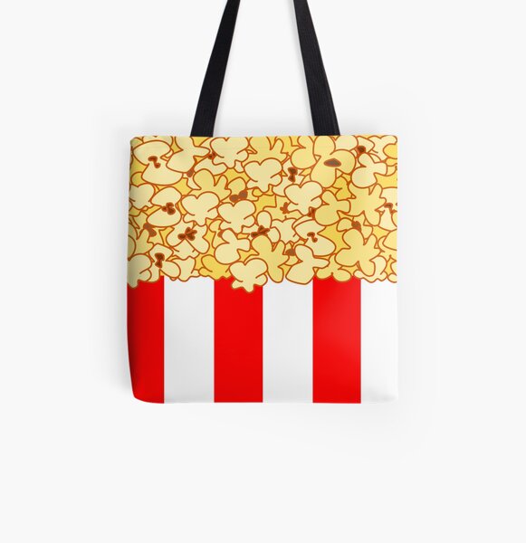 Popcorn All Over Print Tote Bag