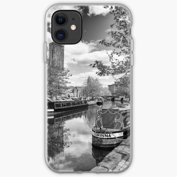 Castlefield Waterways of Manchester and Beetham Tower iPhone Soft Case